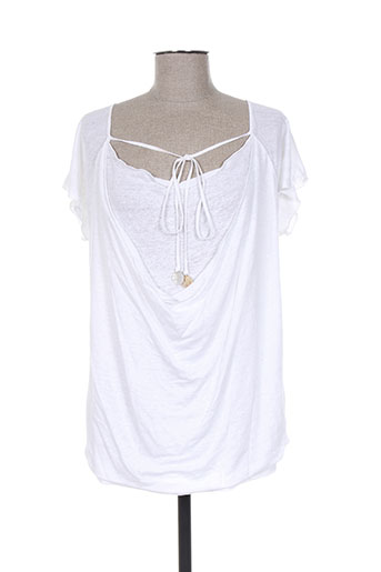 rivieres de lune t-shirts femme de couleur blanc