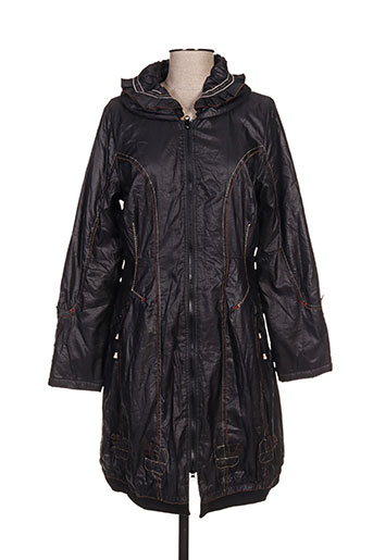 l33 manteaux femme de couleur noir