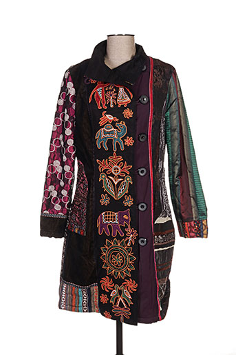 l33 manteaux femme de couleur noir