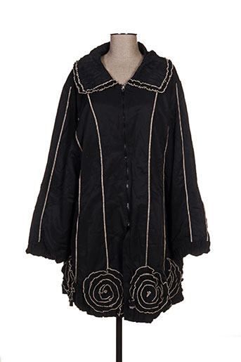 l33 manteaux femme de couleur noir