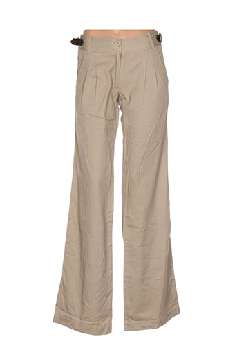 venca pantalons femme de couleur beige