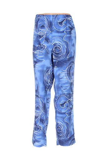regine pantalons femme de couleur bleu
