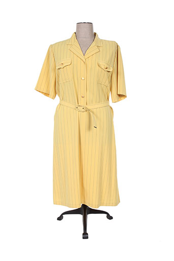 regine robes femme de couleur jaune