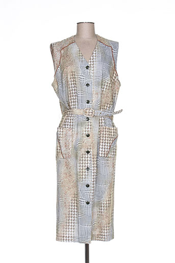 francoise f robes femme de couleur beige