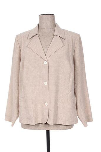 francoise f vestes femme de couleur beige