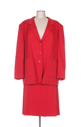 jean biolay ensemble femme de couleur rouge