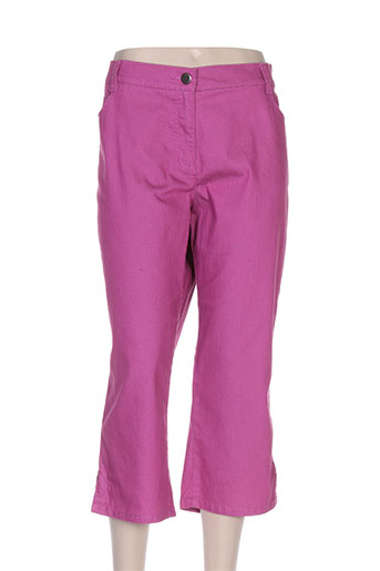 lebek pantacourts femme de couleur rose