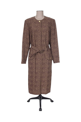 francoise de france robes femme de couleur marron