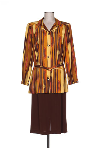 regine ensemble femme de couleur marron