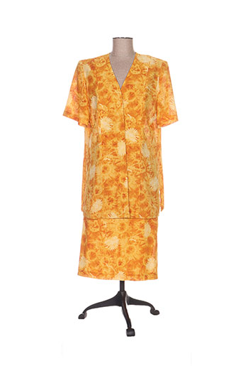 charles lorens ensemble femme de couleur orange