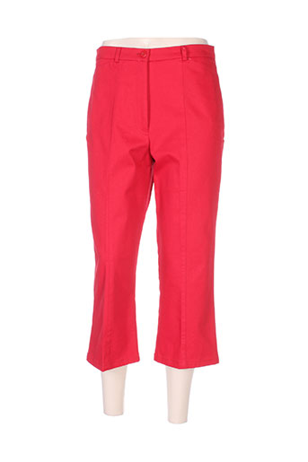claude bauer pantacourts femme de couleur rouge