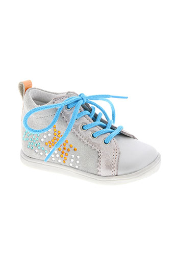 babybotte chaussures fille de couleur gris