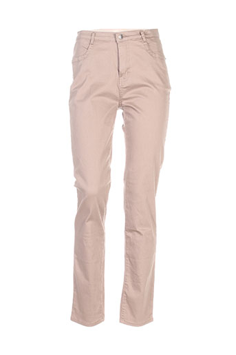 i.quing pantalons femme de couleur beige