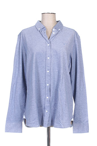 gant chemises femme de couleur bleu