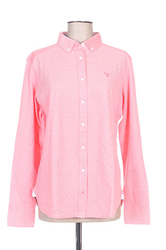 gant chemises femme de couleur rose