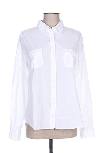 gant chemises femme de couleur blanc