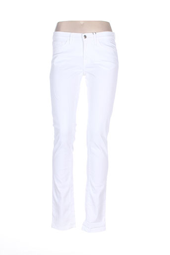 gant jeans femme de couleur blanc