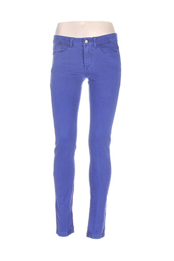wmn jeans femme de couleur bleu