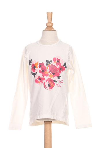 tuc tuc t-shirts fille de couleur blanc