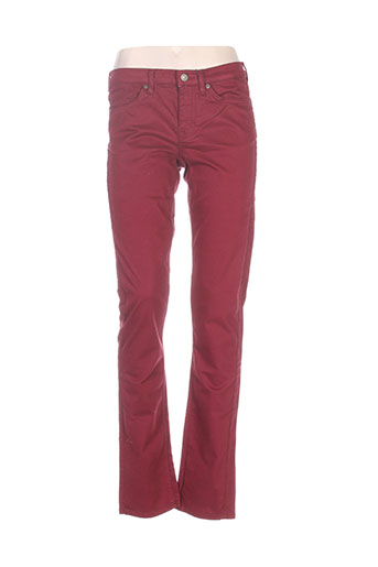 gant pantalons femme de couleur rouge