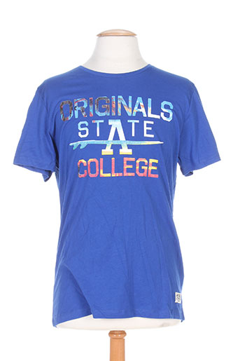 jack EFFI_CHAR_1 jones t-shirts homme de couleur bleu