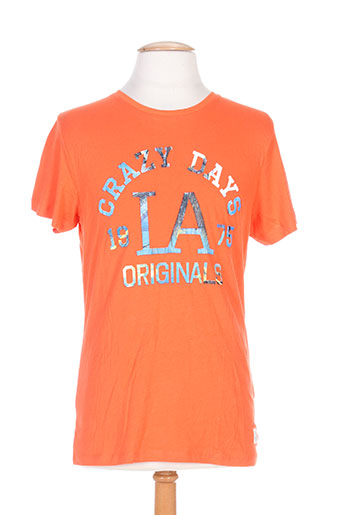 jack EFFI_CHAR_1 jones t-shirts homme de couleur orange
