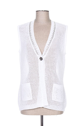 rabe gilets femme de couleur blanc
