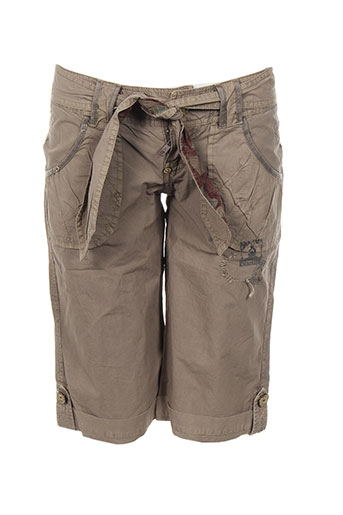 teddy smith shorts / bermudas femme de couleur marron