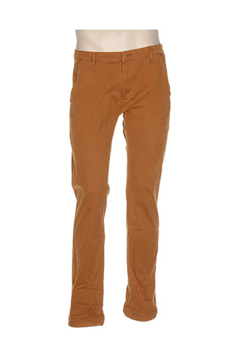 bruno leoni pantalons homme de couleur marron