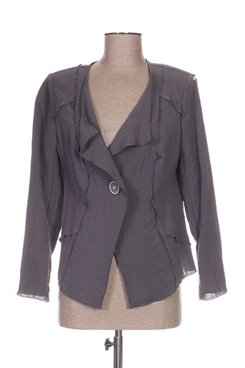 telmail vestes femme de couleur gris