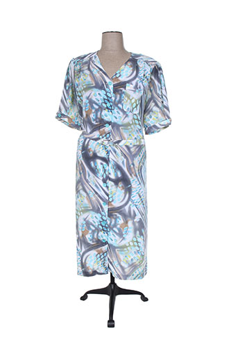 guy dubouis robes femme de couleur bleu