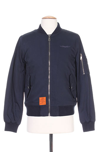 bombers vestes femme de couleur bleu