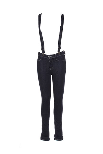 teddy smith jeans fille de couleur bleu