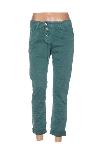 please pantalons femme de couleur vert