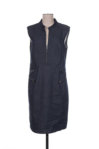 lauren vidal robes femme de couleur bleu