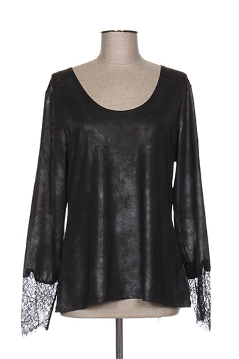 lauren vidal t-shirts femme de couleur noir