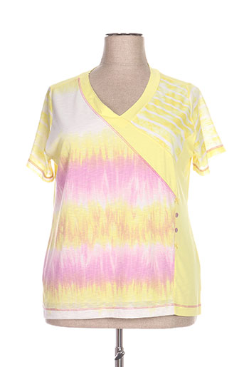 jean gabriel t-shirts femme de couleur jaune