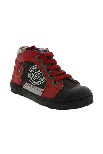 mod8 chaussures garçon de couleur rouge