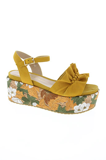 bruno premi chaussures femme de couleur jaune