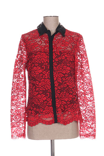 jus d'orange chemises femme de couleur rouge