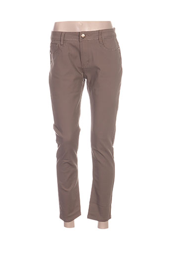 my christy pantalons femme de couleur beige