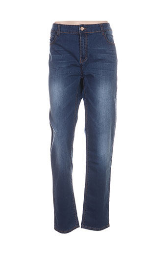 le lys jeans femme de couleur bleu