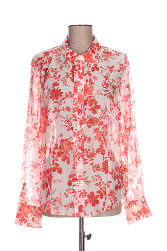marella chemises femme de couleur rouge