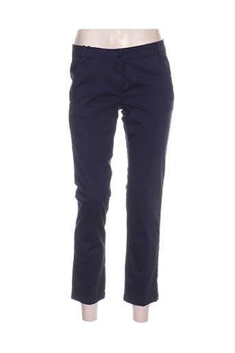 marella pantalons femme de couleur bleu