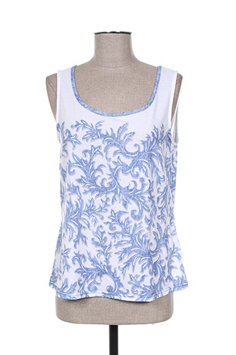 just white t-shirts femme de couleur bleu