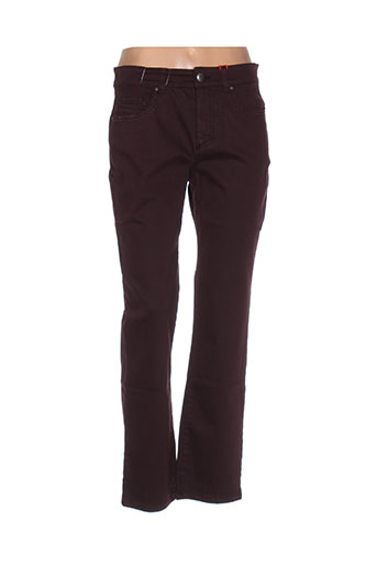 anna montana pantalons femme de couleur rouge