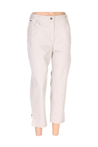felino pantacourts femme de couleur beige