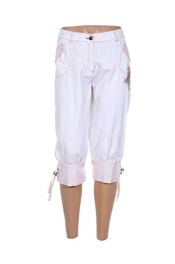 les fees du vent pantacourts femme de couleur blanc