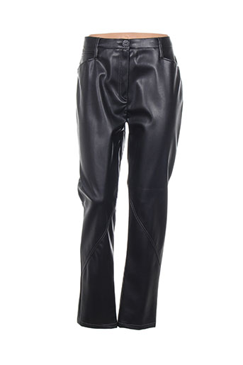pause cafe pantalons femme de couleur noir