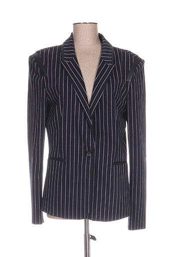 guess vestes femme de couleur bleu